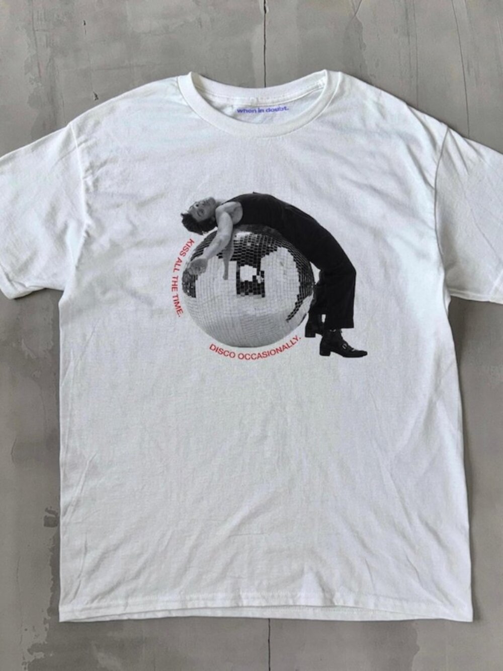 Harry Styles Kiss All The Time Disco Occasionally Disco Ball Unisex Tee